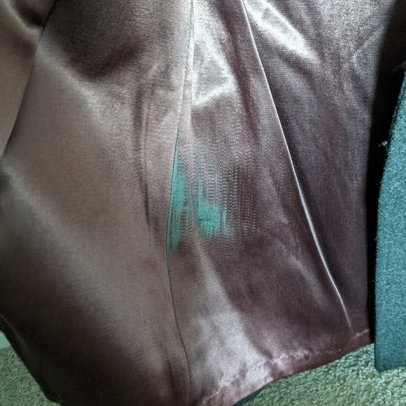 Le chateau, button up, Wool Coat, in size medium, dark grey black color. - Picture 5 of 5